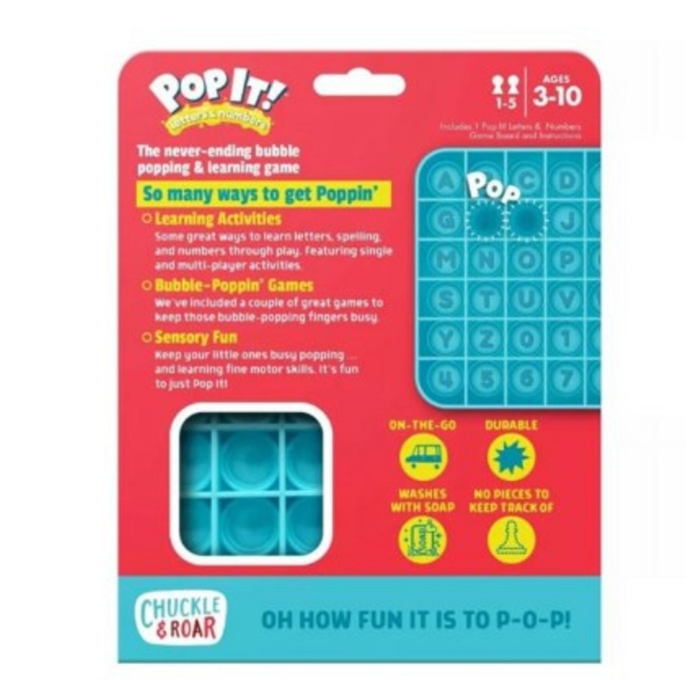 🦊Pop It! Letters & Numbers Blue - Picture 3 of 4